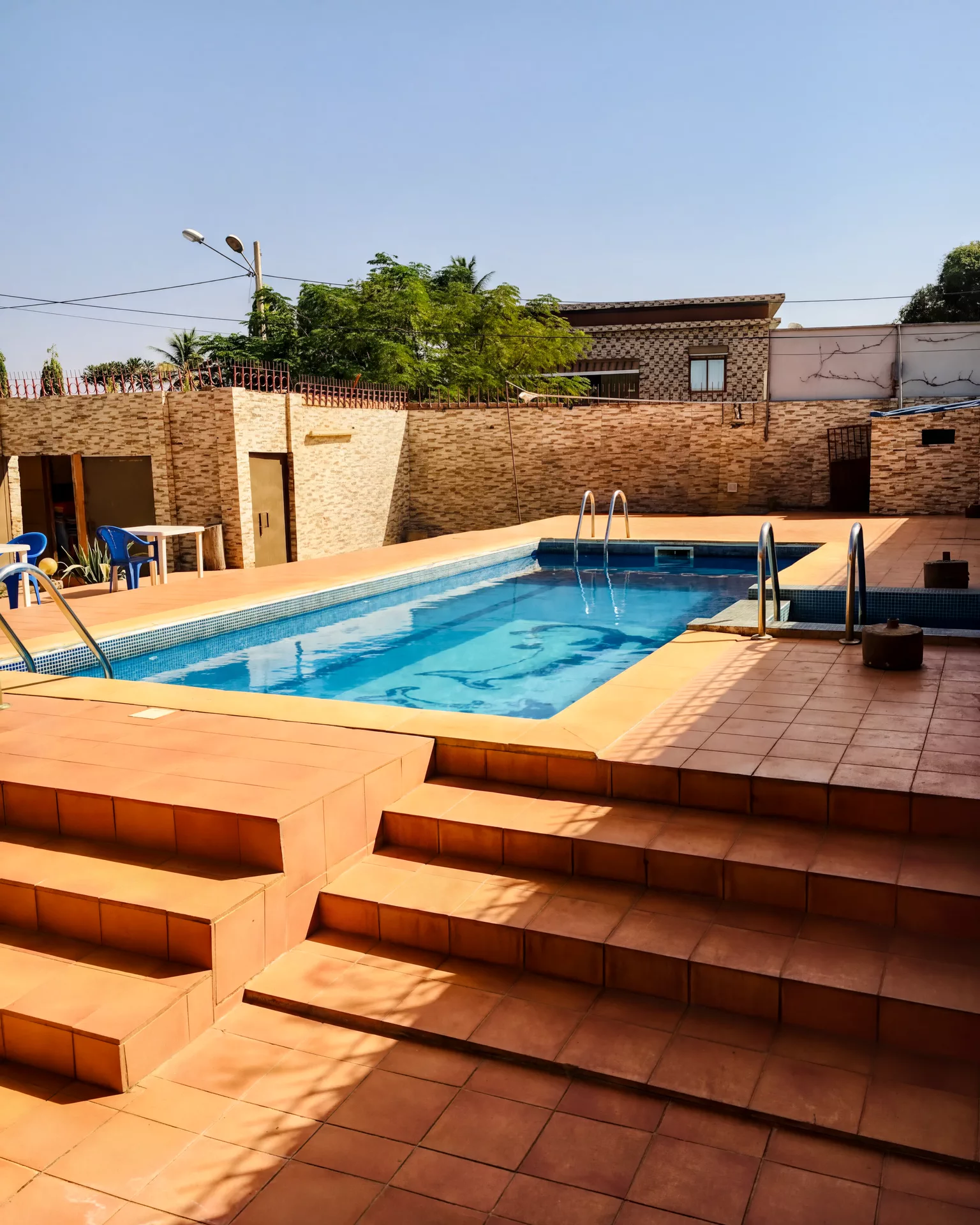 Terrasse et piscine de Bonne Fontaine